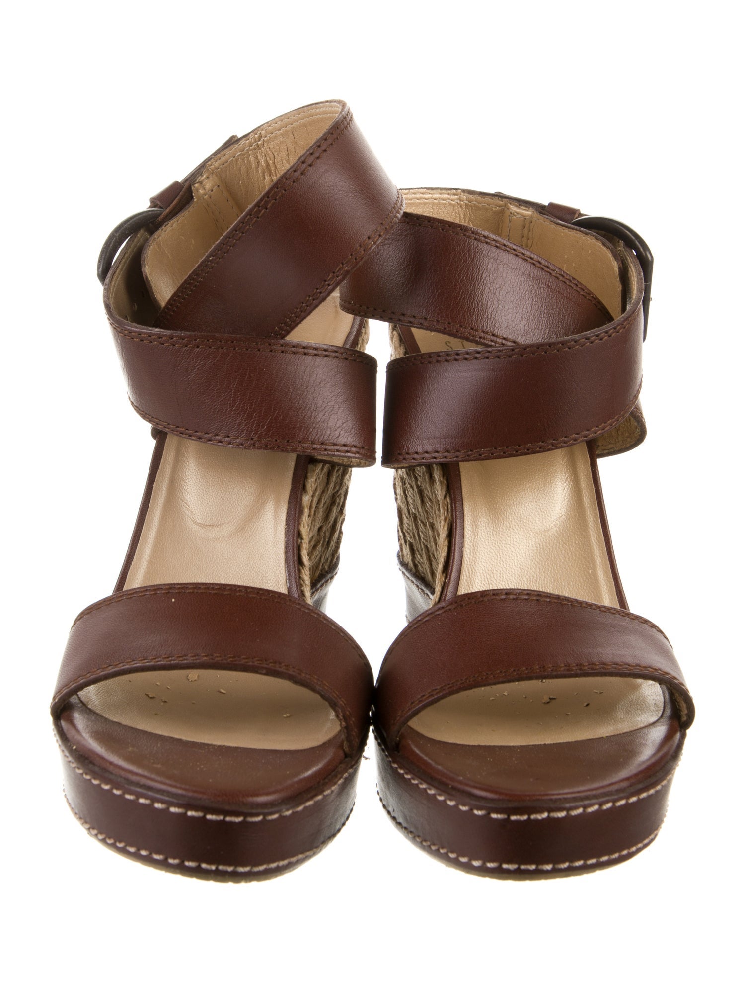 Stuart Weitzman Leather Espadrilles